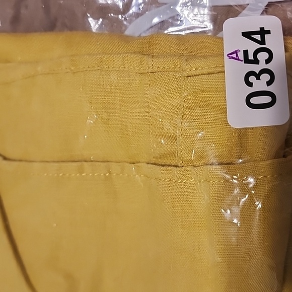 M&S Marks and Spencer linen blend summer top US sz 14 women yellow - Picture 12 of 12